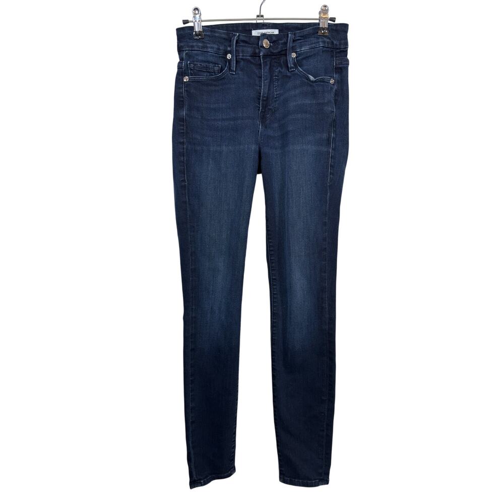 Good American Good Legs Skinny Jeans Womens 0/25 Blue Dark Wash